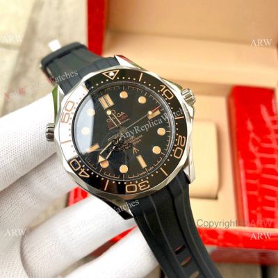 Omega Seamaster No Time To Die Watch SS Black Rubber Strap